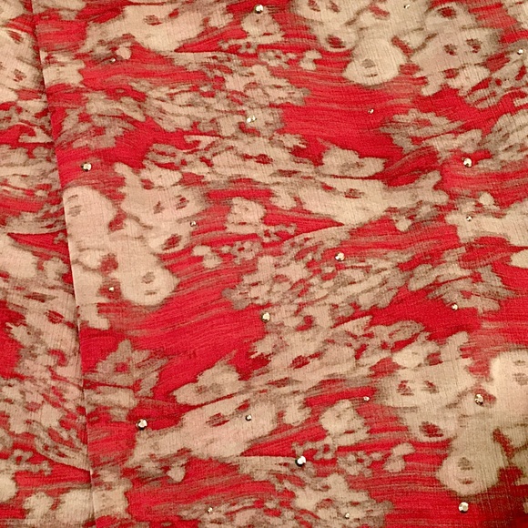 JUICY COUTURE Embellished Sleeveless Georgette Top—SIZE XL - Picture 5 of 11